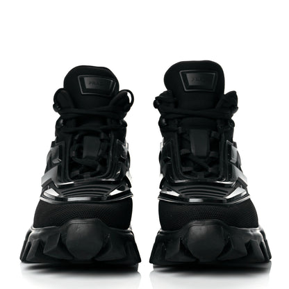 Prada Knit Fabric Cloudbust Thunder High Top Sneakers 38 Black 2 of 9