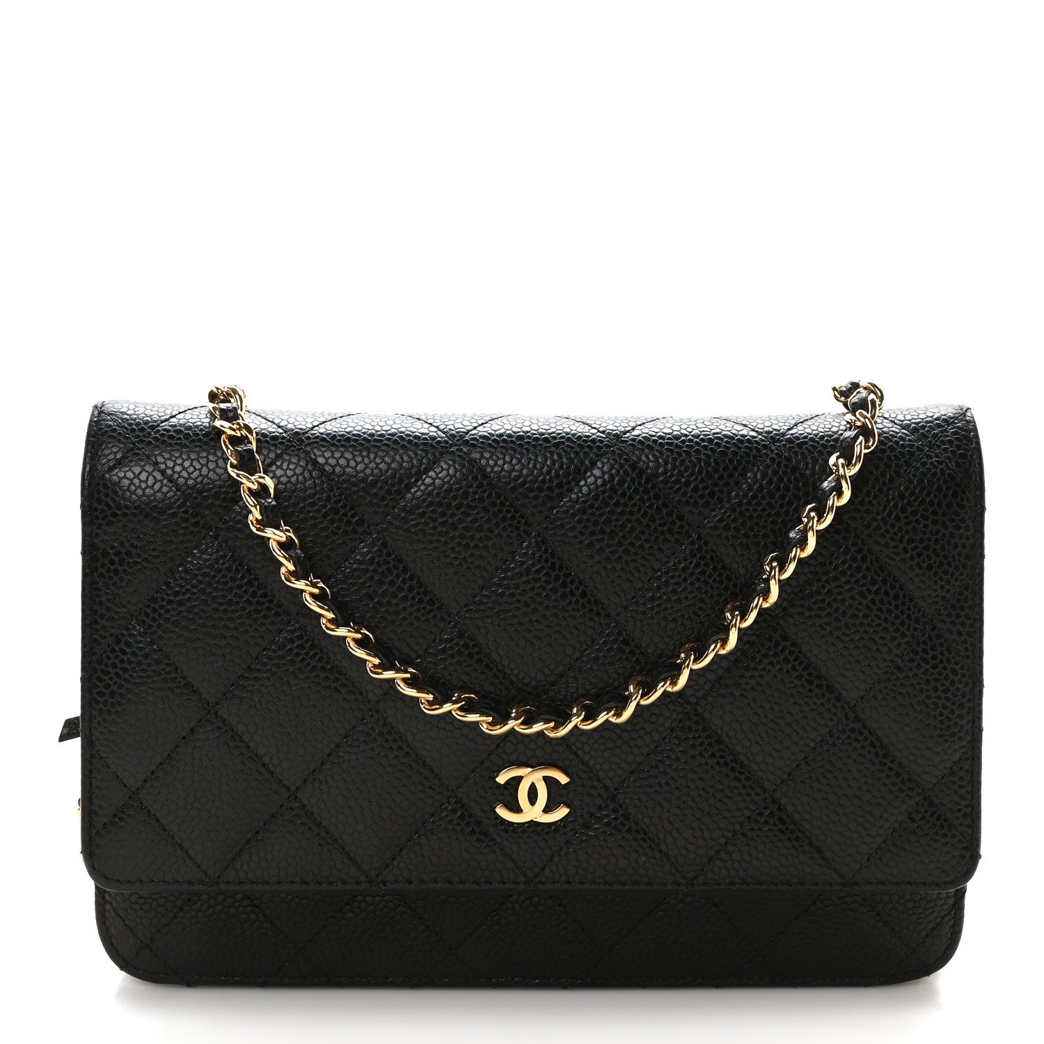 Chanel Caviar Quilted Wallet On Chain WOC Black 1 of 11