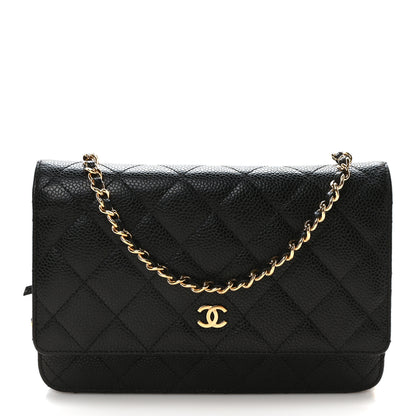 Chanel Caviar Quilted Wallet On Chain WOC Black 1 of 11