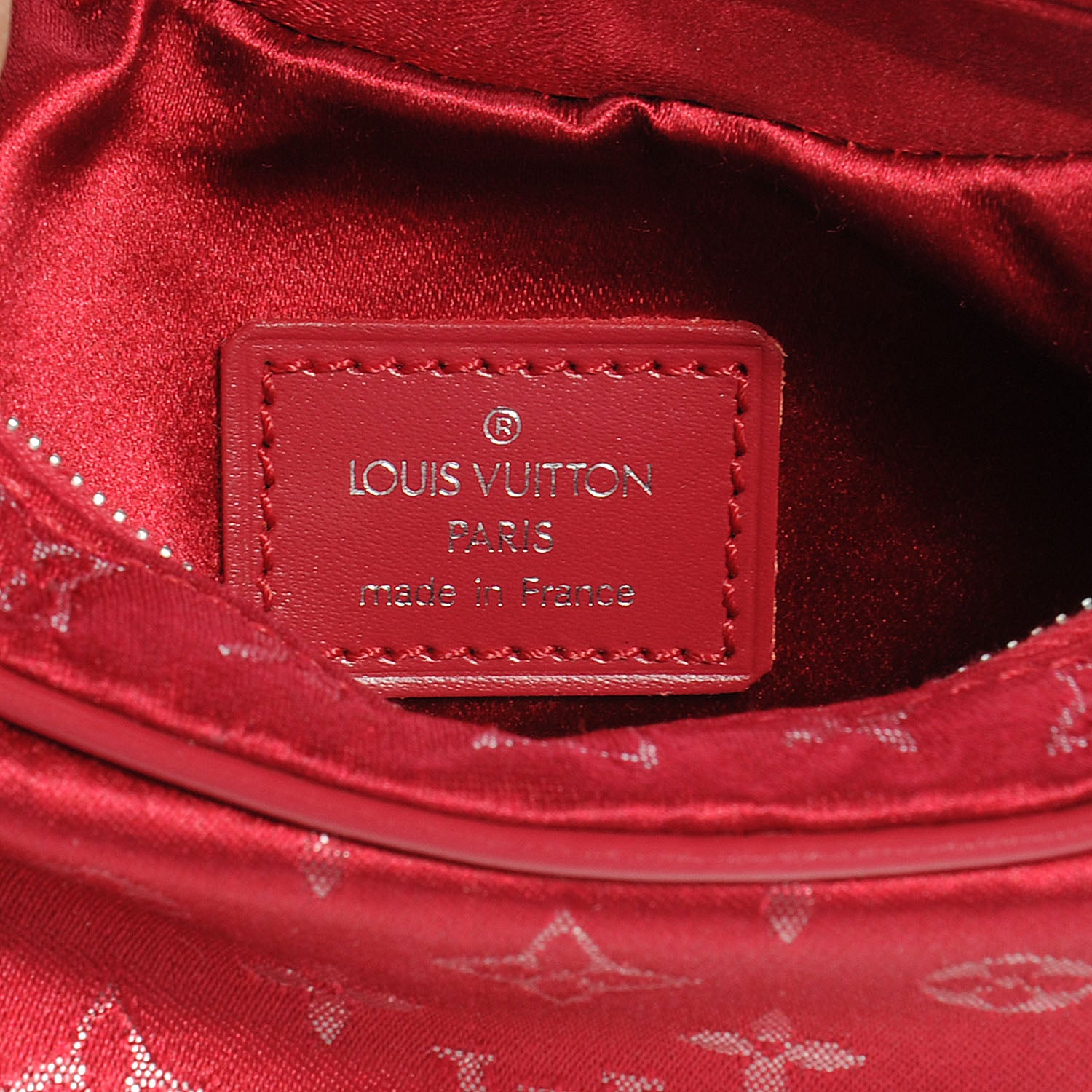 Louis Vuitton Satin Little Boulogne Red 6 of 7