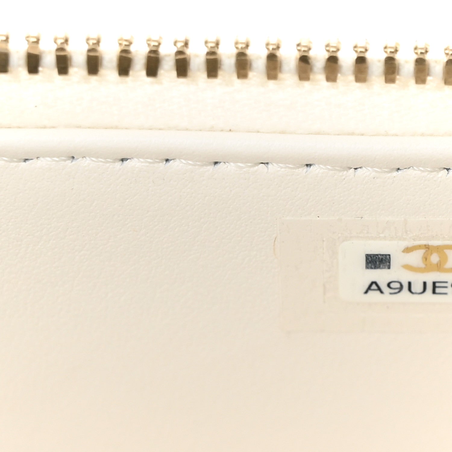 Chanel Caviar Quilted Small Vanity Case With Chain White 8 of 12