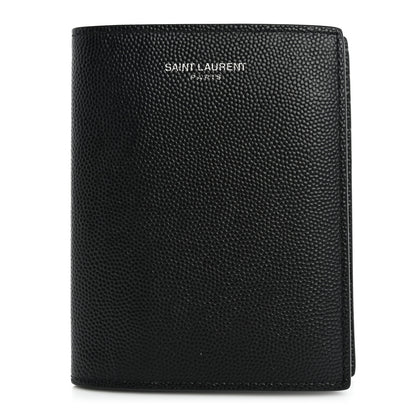 Saint Laurent Grain De Poudre Credit Card Wallet Black 1 of 9