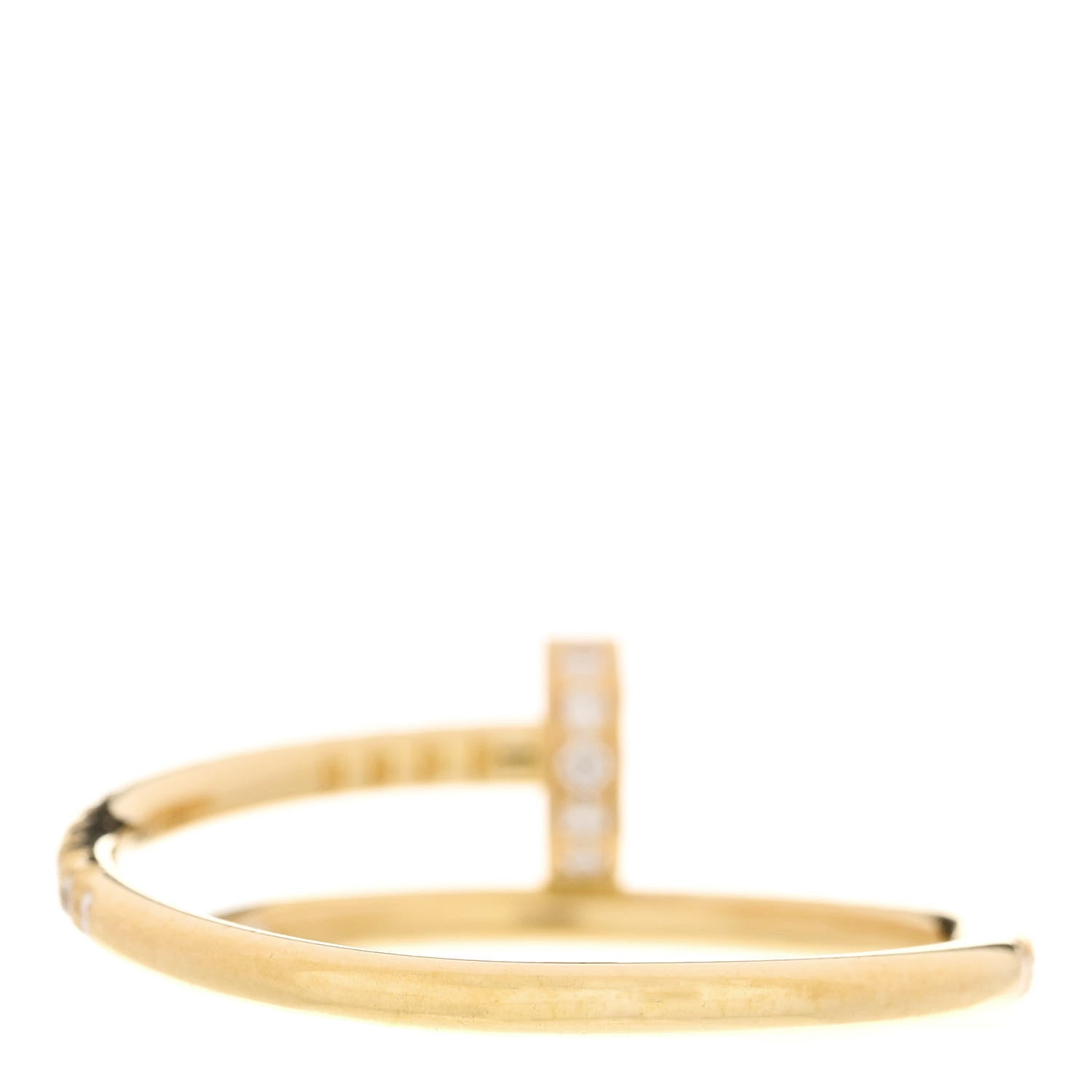 Cartier 18K Yellow Gold Diamond Juste Un Clou Paved Ring 59 8.75 3 of 4
