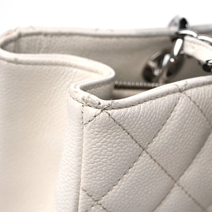Chanel Caviar Quilted Grand Shopping Tote GST White 19 of 27
