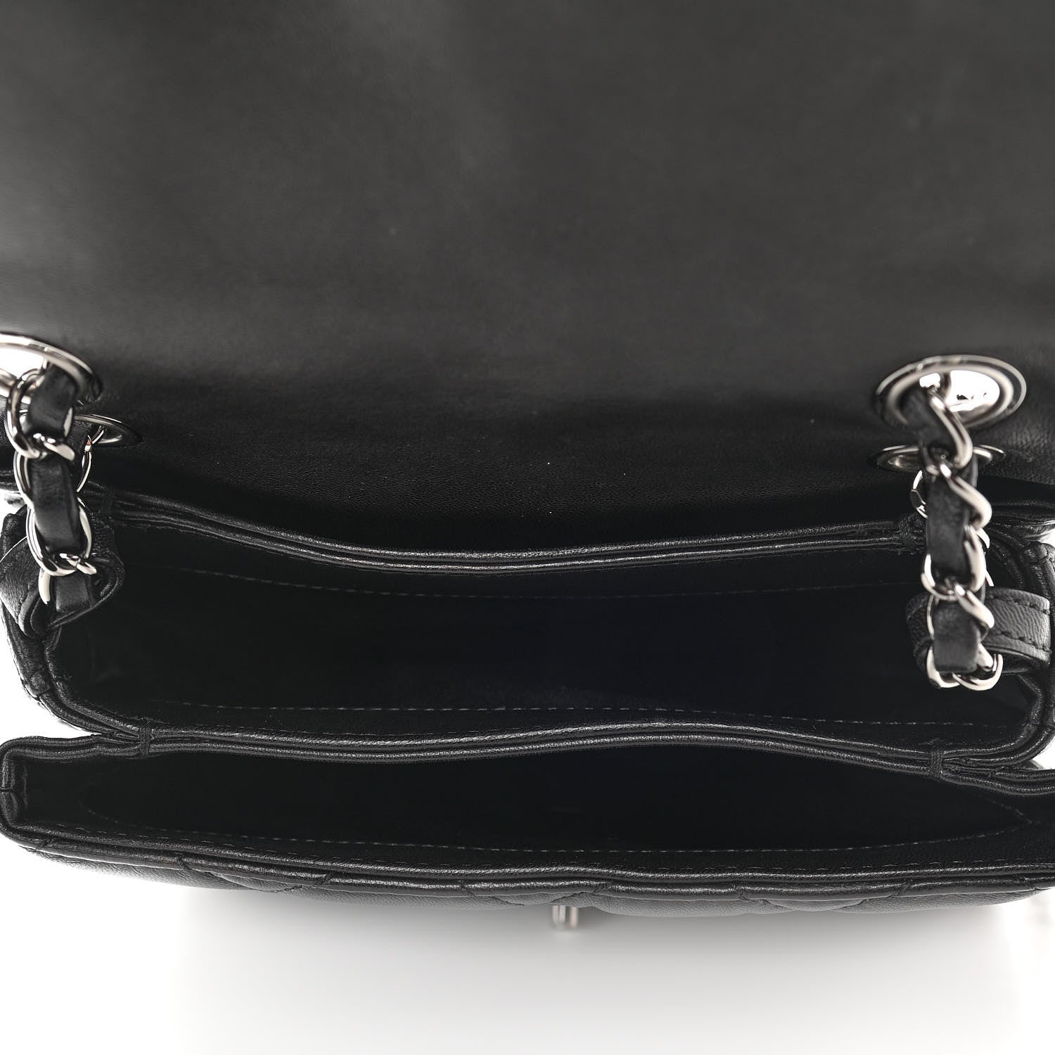 Chanel Lambskin Quilted Mini Chanel 3 Flap Black 7 of 11
