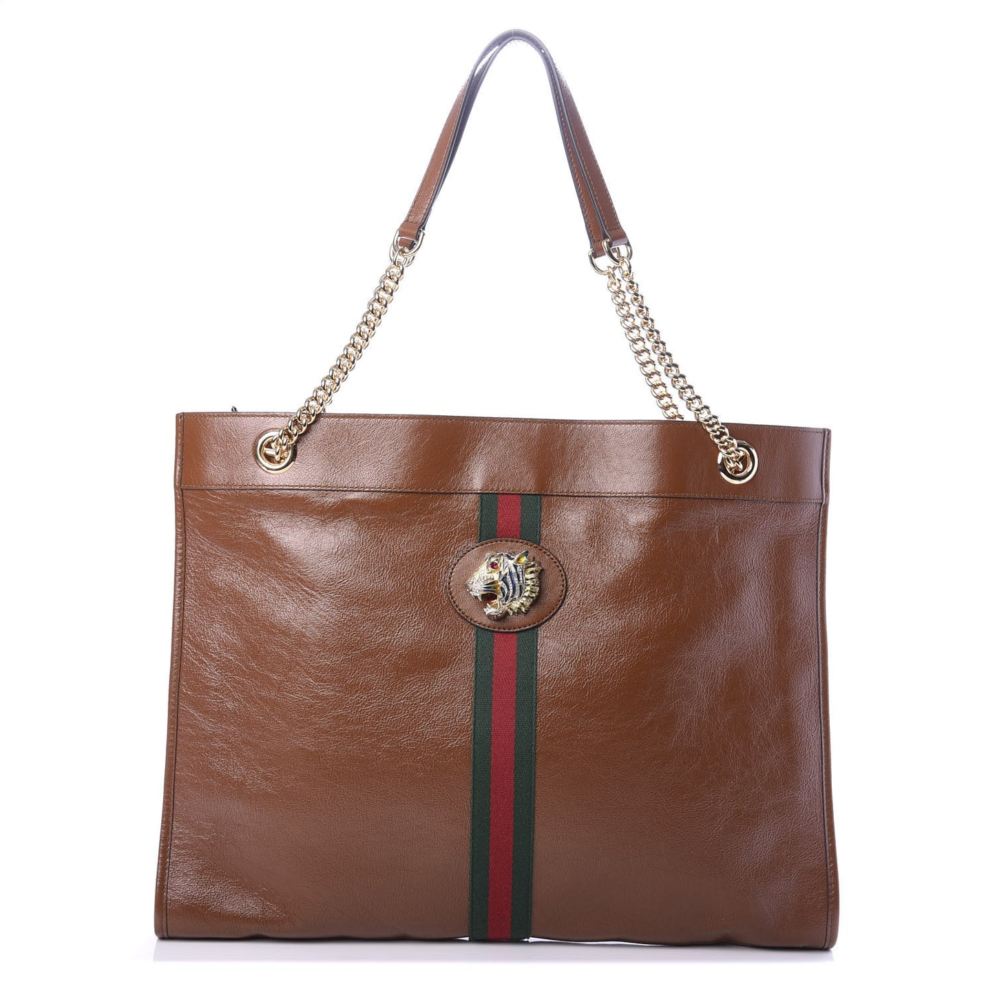 Calfskin Large Rajah Chain Tote Cuir