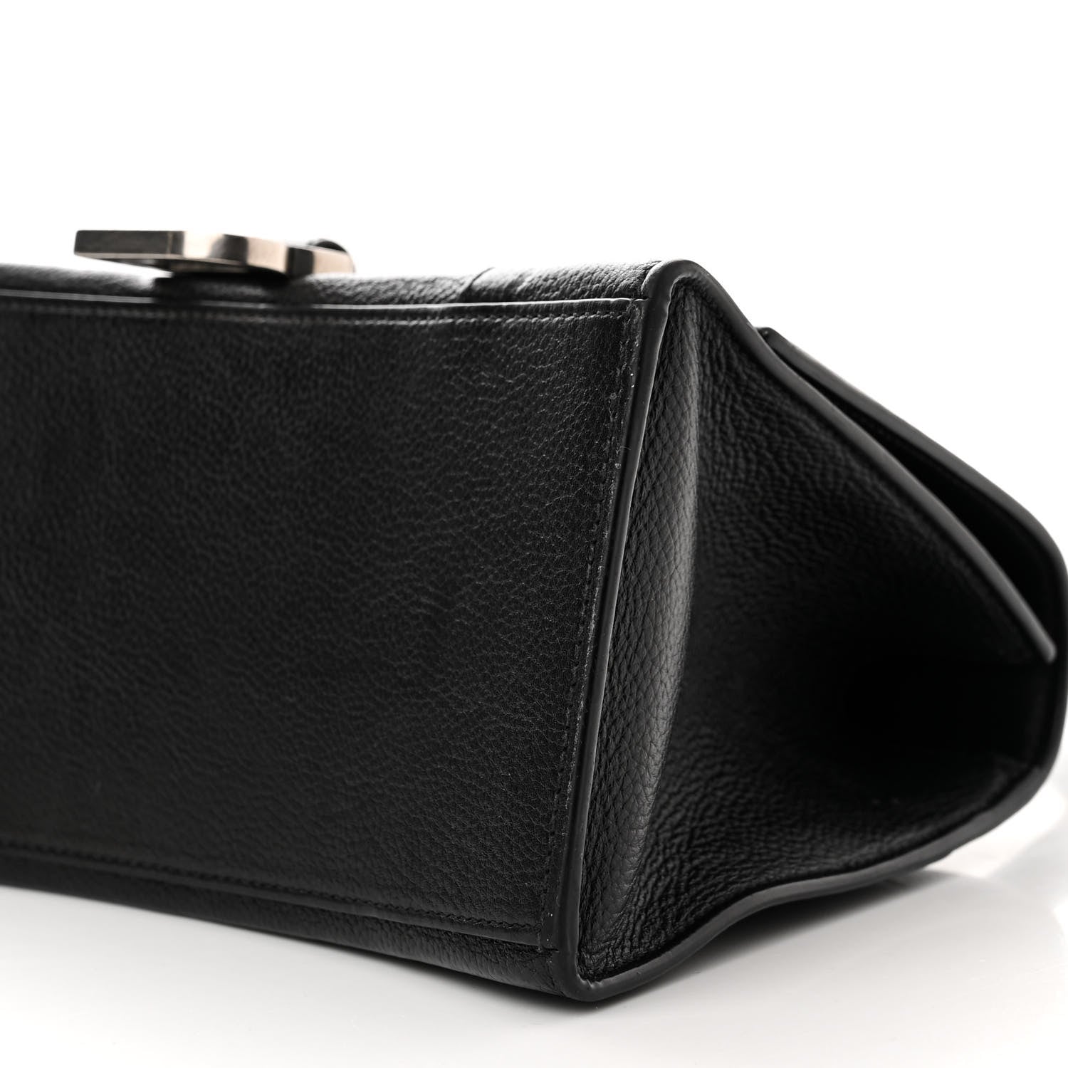 Balenciaga Grained Calfskin Small Hourglass Top Handle Bag Black 9 of 11