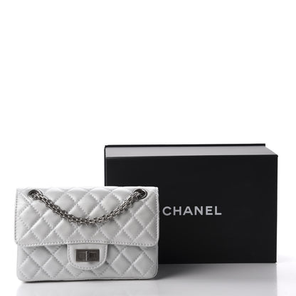 Chanel Iridescent Lambskin Quilted 2.55 Reissue Mini Flap White 11 of 11
