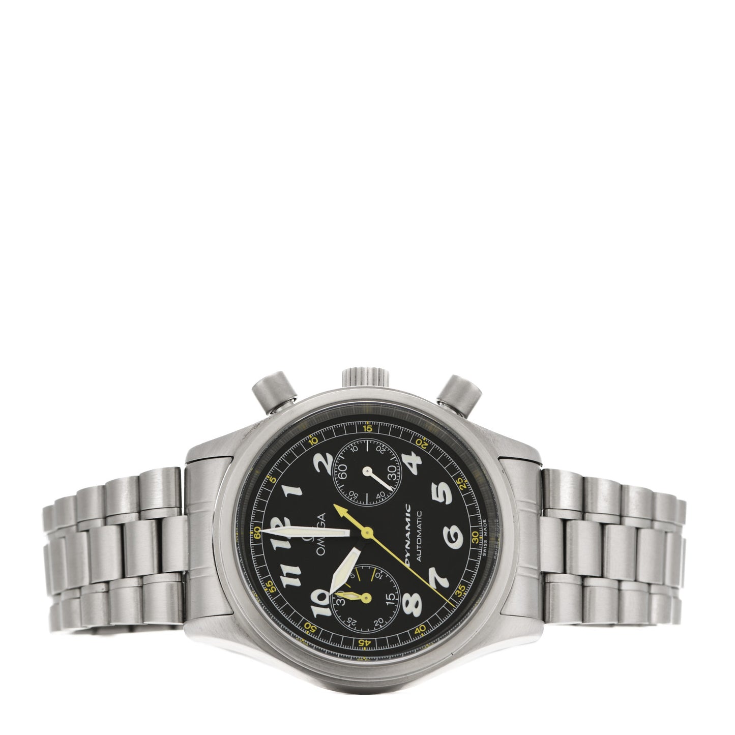 Stainless Steel 38mm Geneva Dynamic Chronograph Automatic Watch Black 5240.50.00
