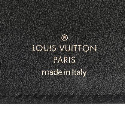 Louis Vuitton Calfskin New Wave Compact Wallet Black 6 of 7