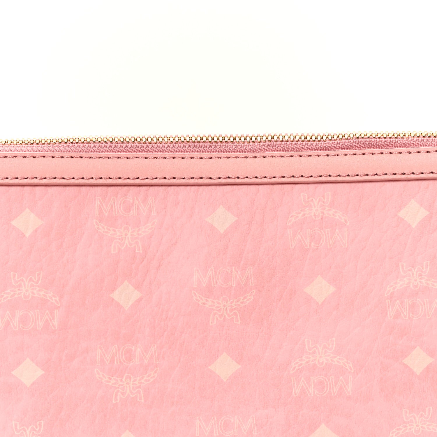 MCM Viseto Stark Wristlet Pouch Blossom Pink 7 of 10
