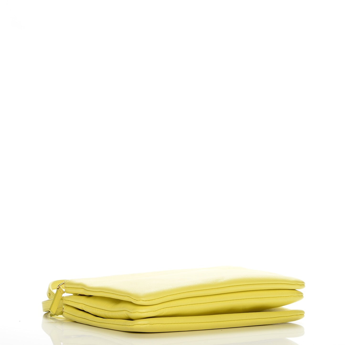 Lambskin Small Trio Crossbody Bag Fluo Yellow