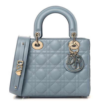 Christian Dior Lambskin Cannage Small My ABCDior Lady Dior Cloud Blue 1 of 11