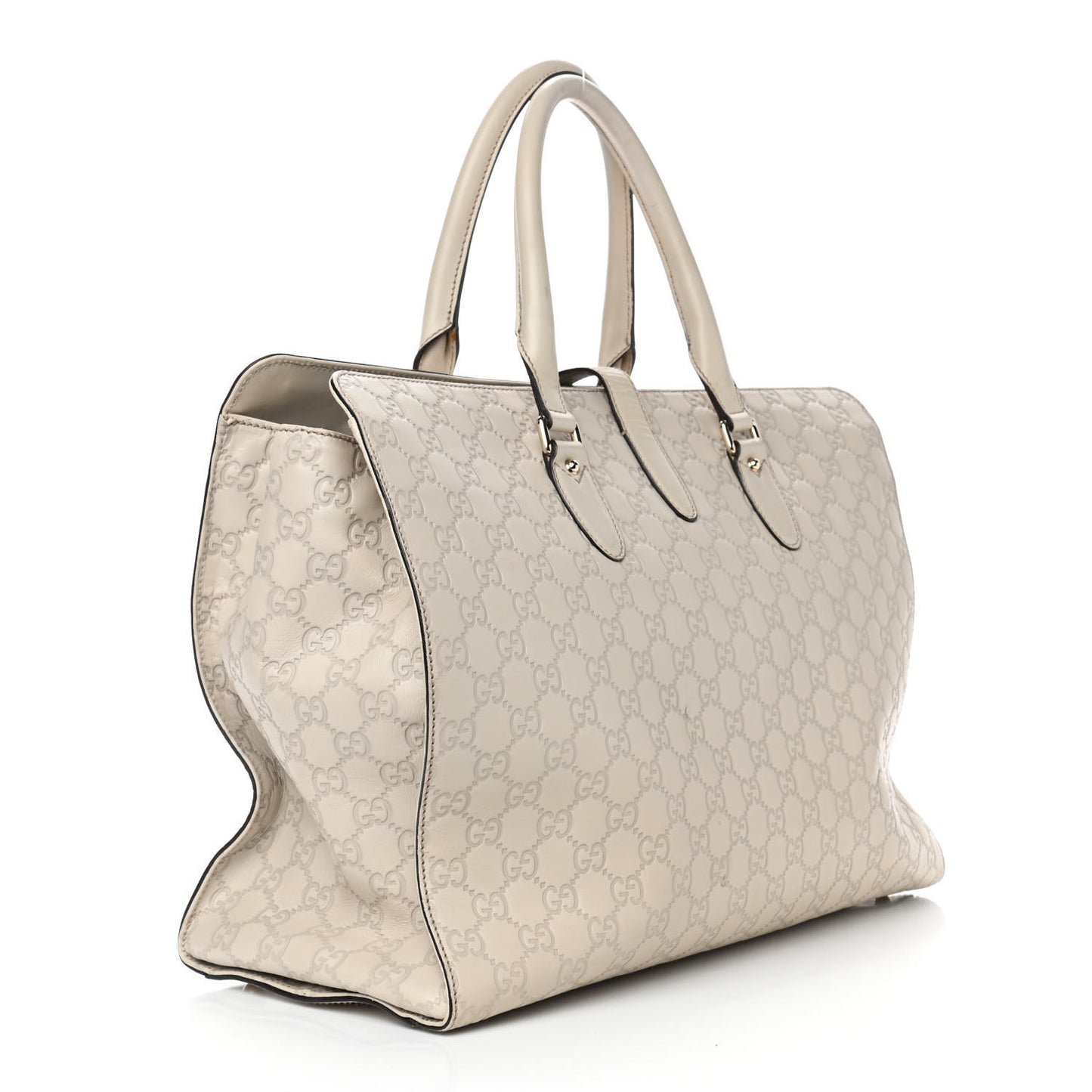 Guccissima Piston Tote Off White