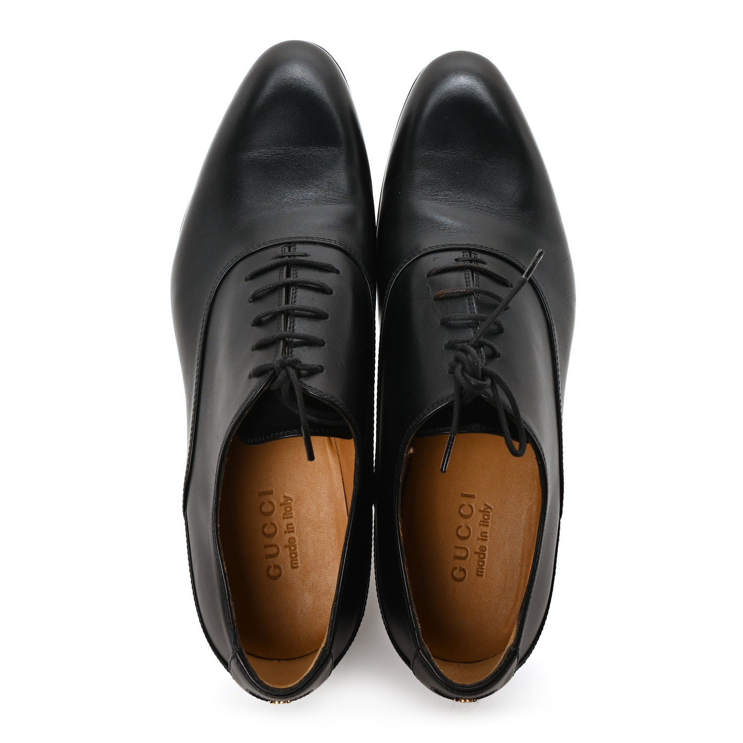 Gucci Calfskin Mens Derby 9 Black 2 of 10