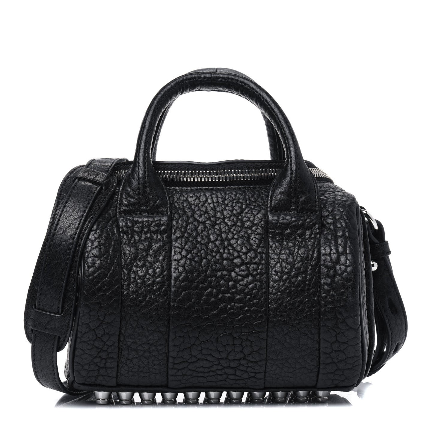Pebbled Lambskin Mini Rockie Black Rhodium Hardware