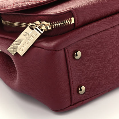 Chanel Caviar Quilted Small Business Affinity Flap Burgundy 10 of 11
