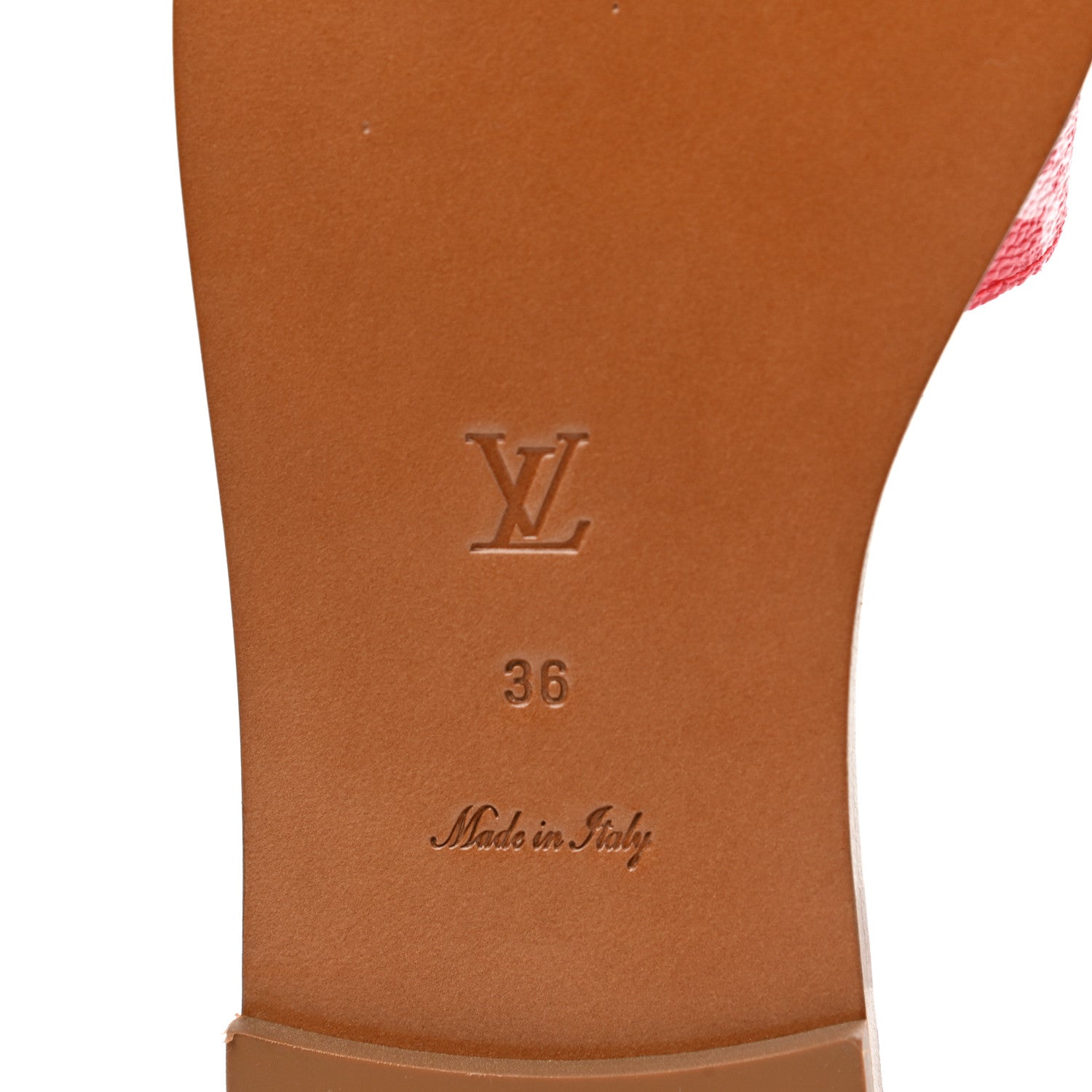 Louis Vuitton Monogram Escale Lock It Flat Mule 36 Rouge 6 of 9