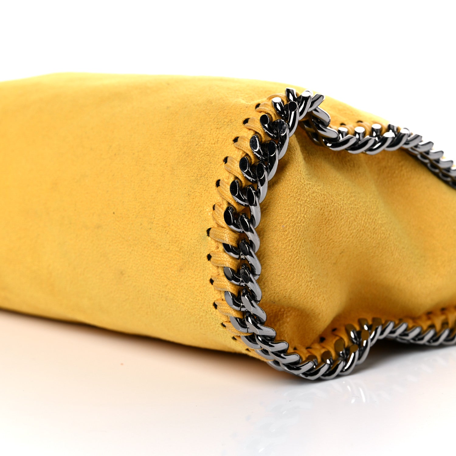 Stella McCartney Shaggy Deer Falabella Mini Fold Over Tote Yellow 9 of 15