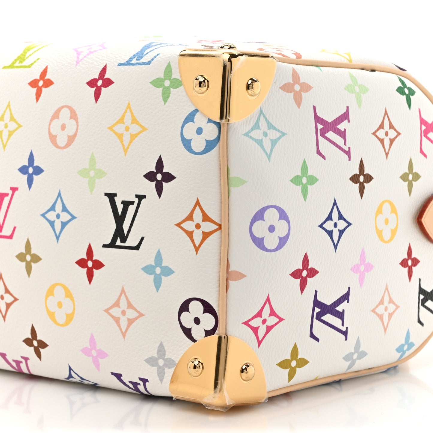 LV X TM Monogram Multicolor Speedy Bandouliere 25 White