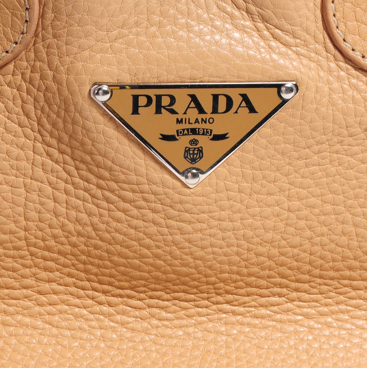 Prada Vitello Daino Box Shoulder Bag Naturale 6 of 9