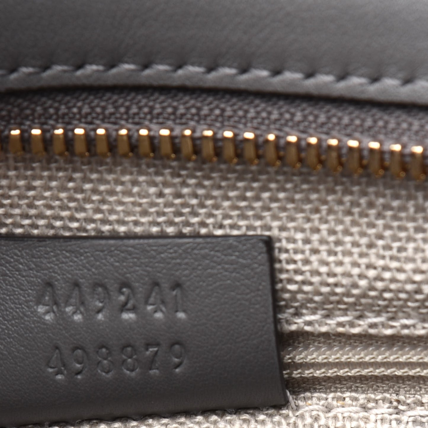 Microguccissima Small Bree Tote Graphite