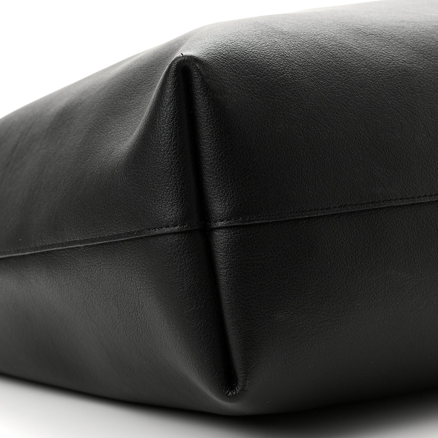 Calfskin Large Shopping Tote Black
