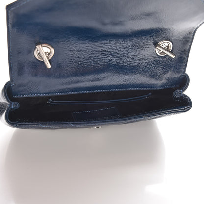 Saint Laurent Sheepskin Matelassé Monogram Classic Baby Punk Chain Bag Blue 5 of 7