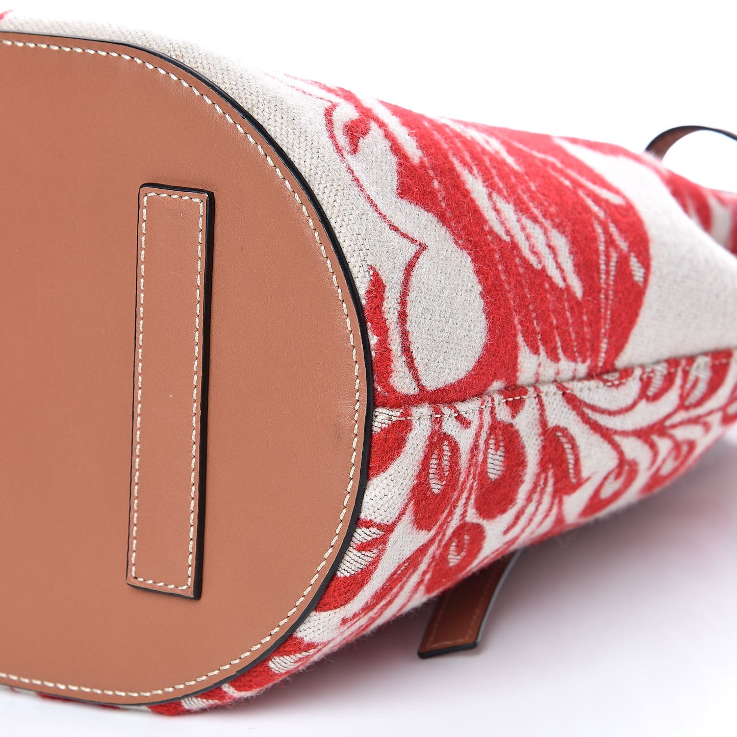 Canvas Calfskin Lazo Tiles Bucket Bag Multicolor