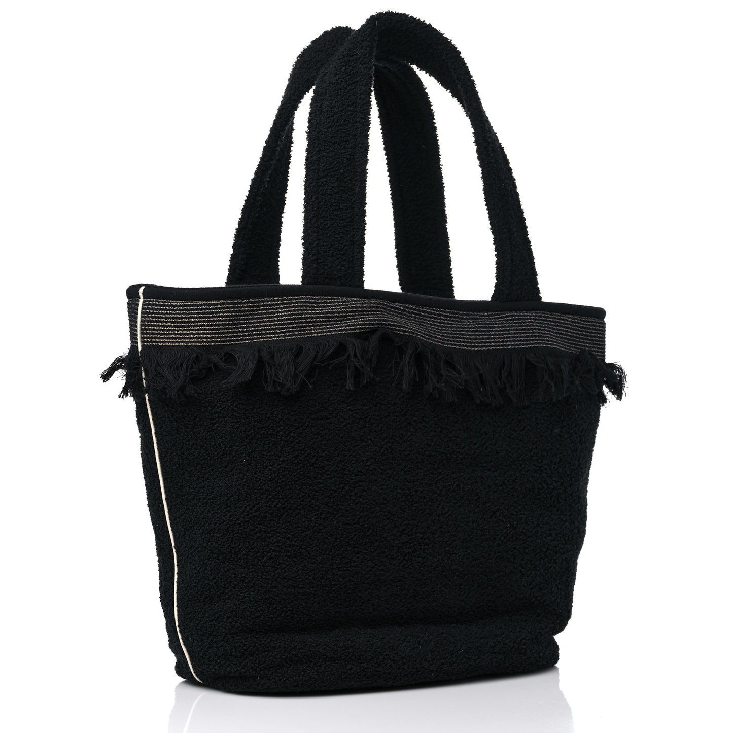 Terry Cotton CC Beach Tote Towel Set Black