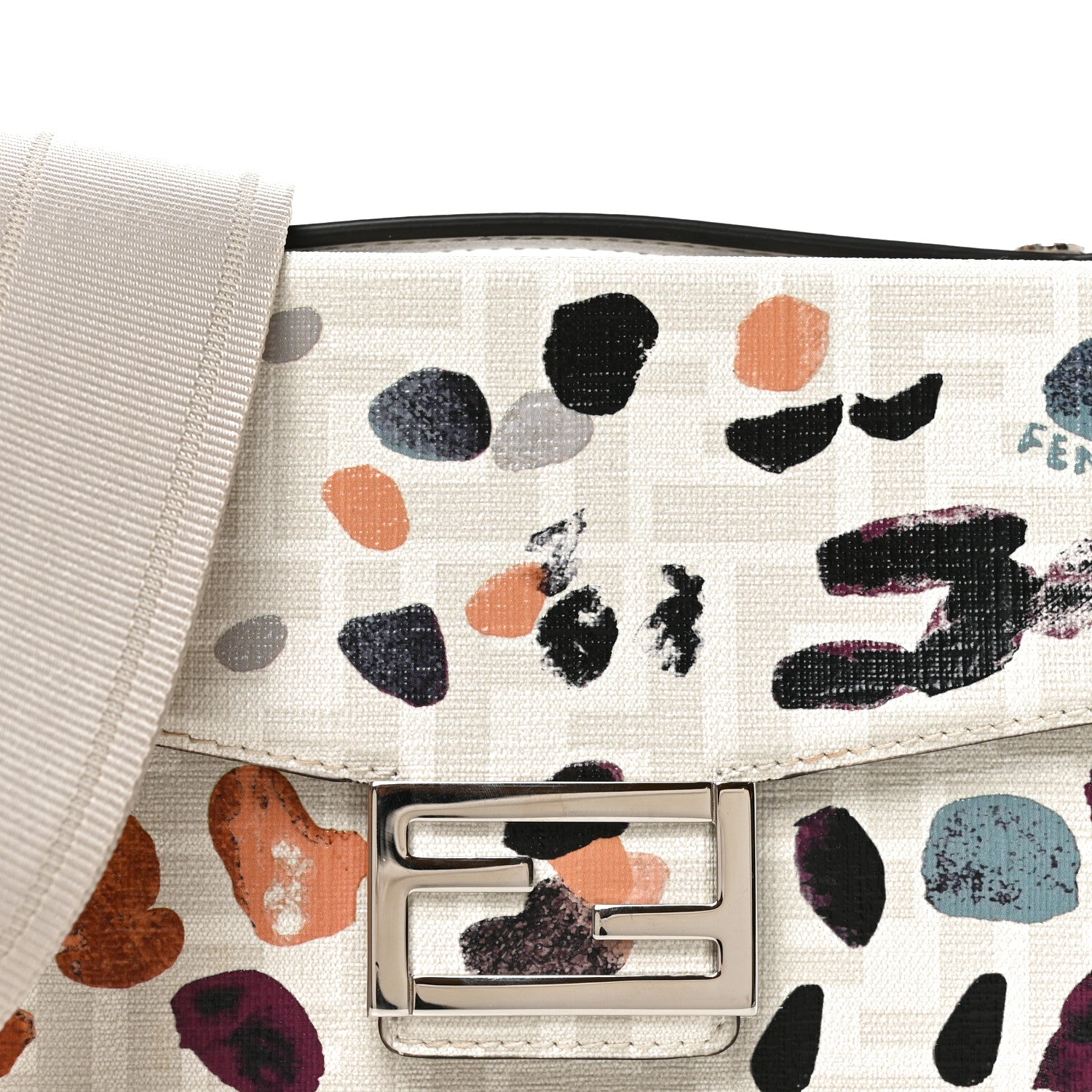 Fendi Vitello King FF 1974 Baguette Soft Trunk Phone Pouch Multicolor 8 of 11