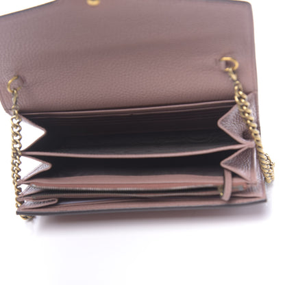 Gucci Cellarius Calfskin GG Marmont Chain Wallet Rosy Phard 5 of 11