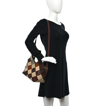 Loewe Calfskin Small Woven Basket Surplus Bag Beige 2 of 12