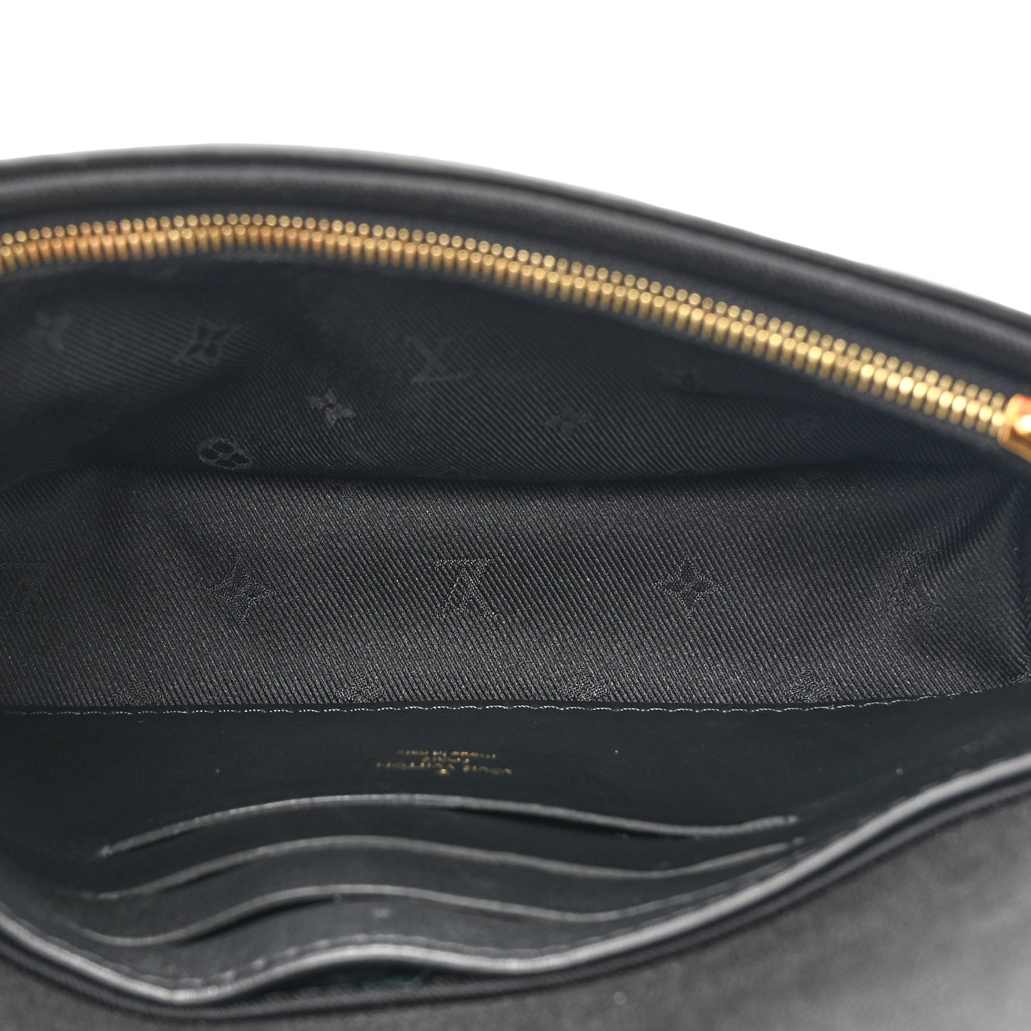 Louis Vuitton Calfskin Bubblegram Wallet On Strap Black 5 of 10