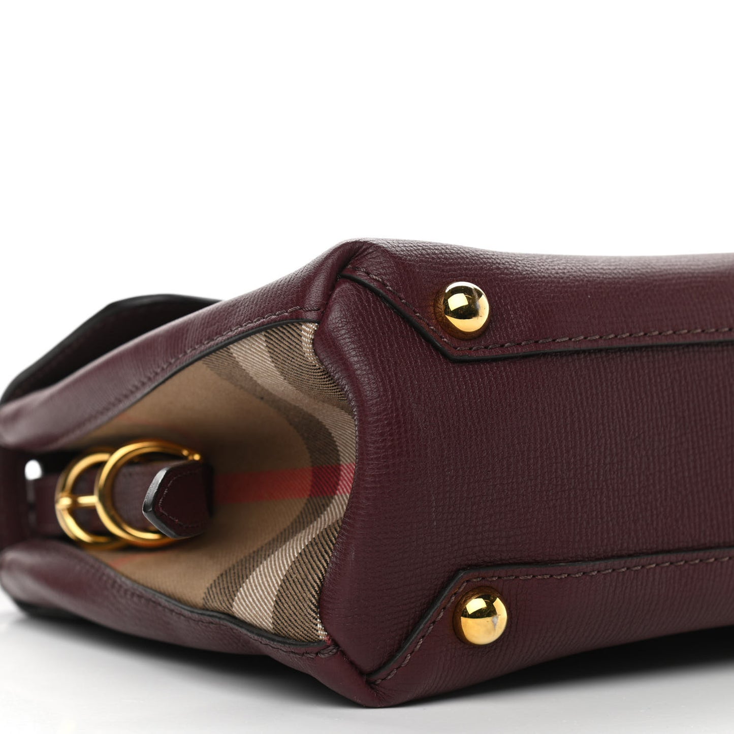 Derby Calfskin House Check Small Camberley Mahogany Red