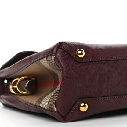 Burberry Derby Calfskin House Check Small Camberley Mahogany Red 11 of 12
