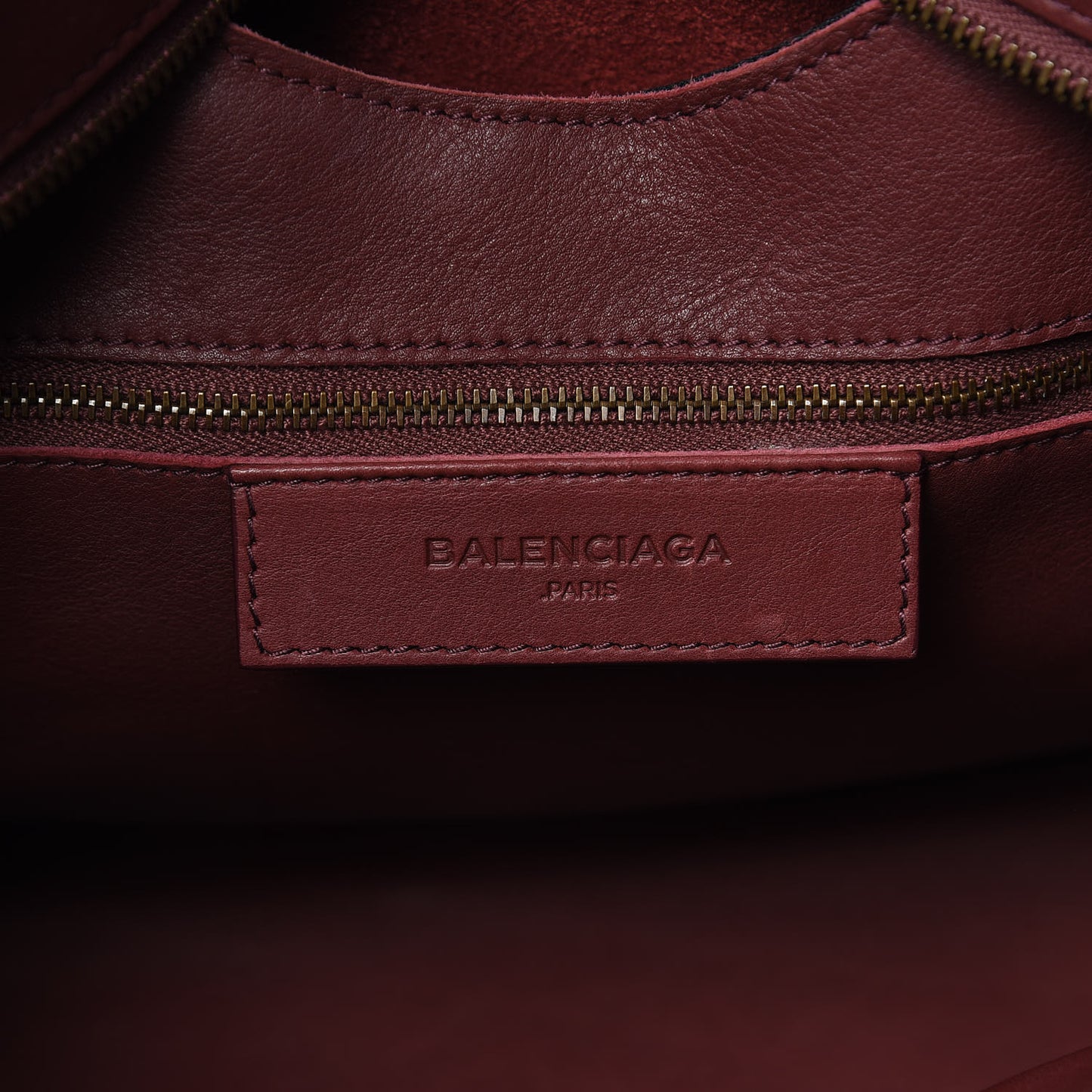Veau Soyeux Perforated Blackout Hardware City Rouge Bordeaux