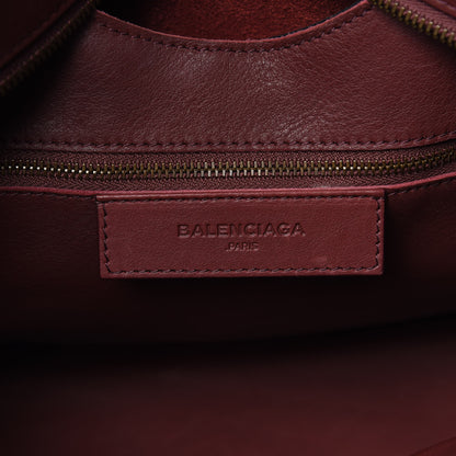Balenciaga Veau Soyeux Perforated Blackout Hardware City Rouge Bordeaux 6 of 12