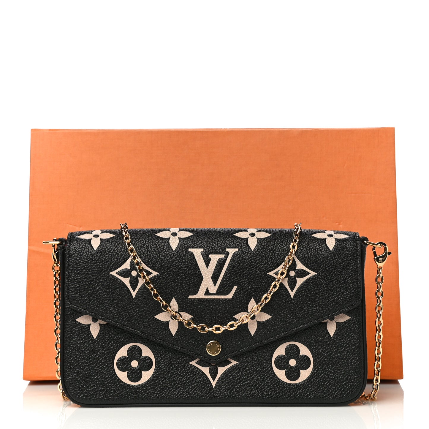 Empreinte Monogram Giant Felicie Pochette Black Beige