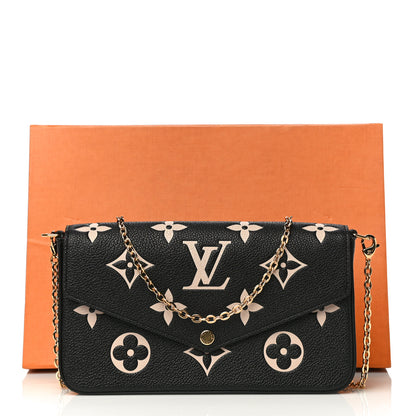 Louis Vuitton Empreinte Monogram Giant Felicie Pochette Black Beige 12 of 12