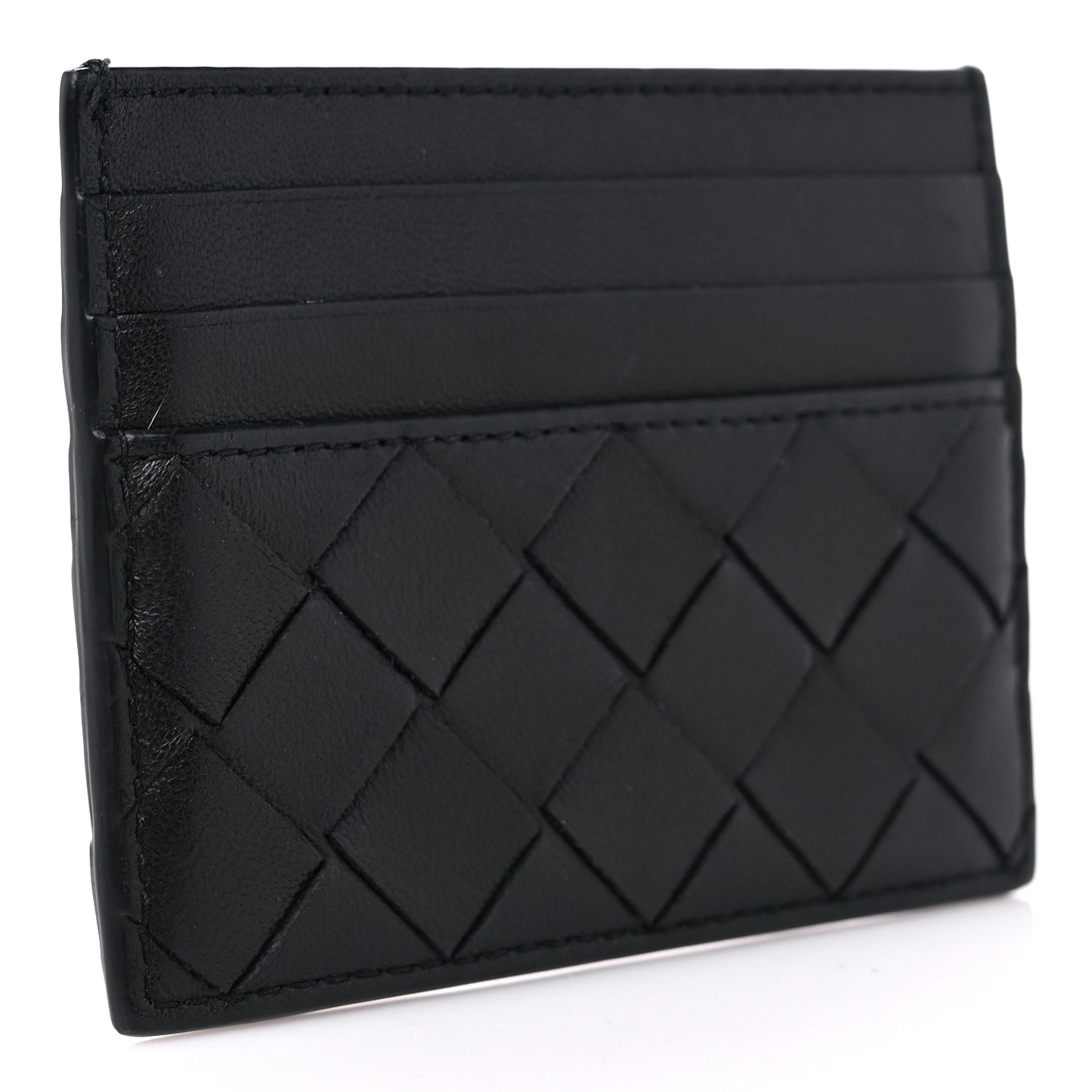 Nappa Intrecciato VN Card Case Black