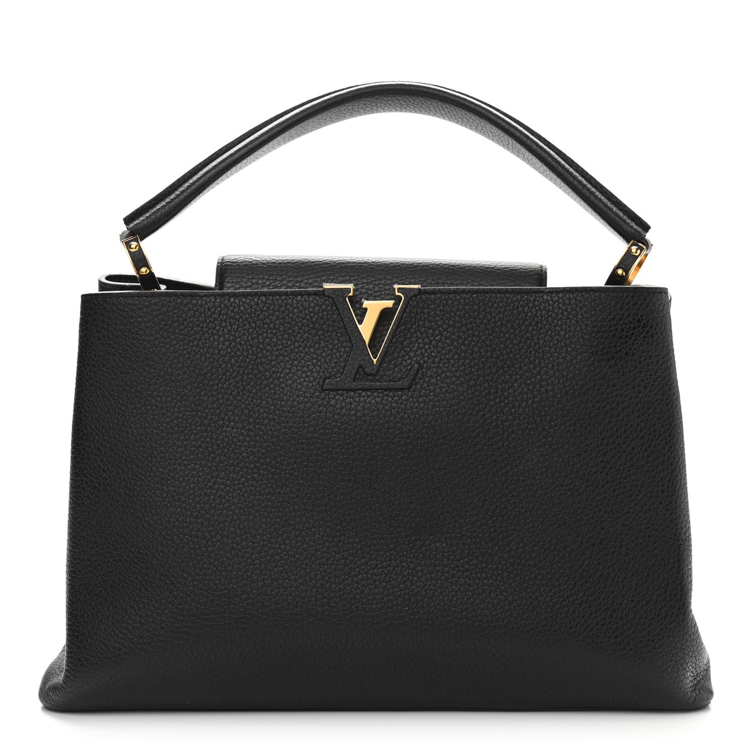 Louis Vuitton Taurillon Capucines MM Cobalt Fuchsia 1 of 11