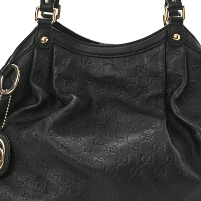 Gucci Guccissima Large Sukey Tote Black 8 of 11