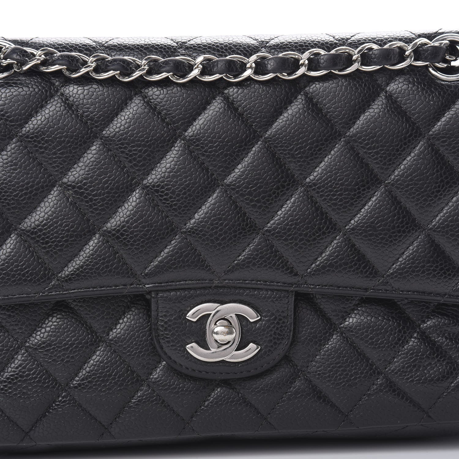 Chanel Caviar Quilted Medium Double Flap Black 8 of 23