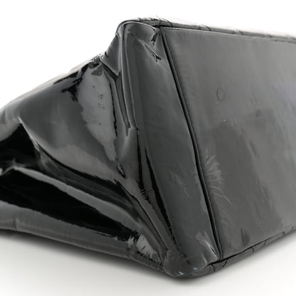 Chanel Patent Quilted Grand Shopping Tote GST Black 9 of 13