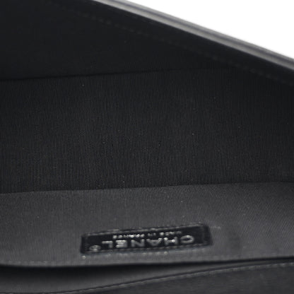 Chanel Calfskin Quilted Medium Boy Flap So Black 4 of 10