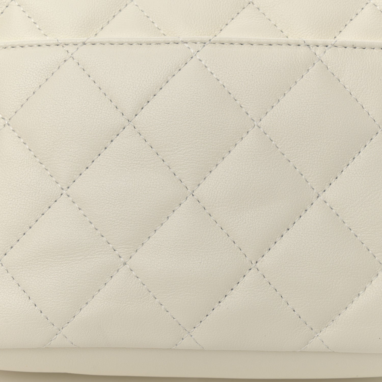 Chanel Calfskin Quilted Small Camera Case White 12 of 12