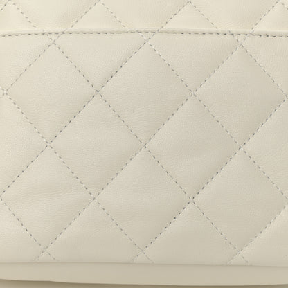 Chanel Calfskin Quilted Small Camera Case White 12 of 12