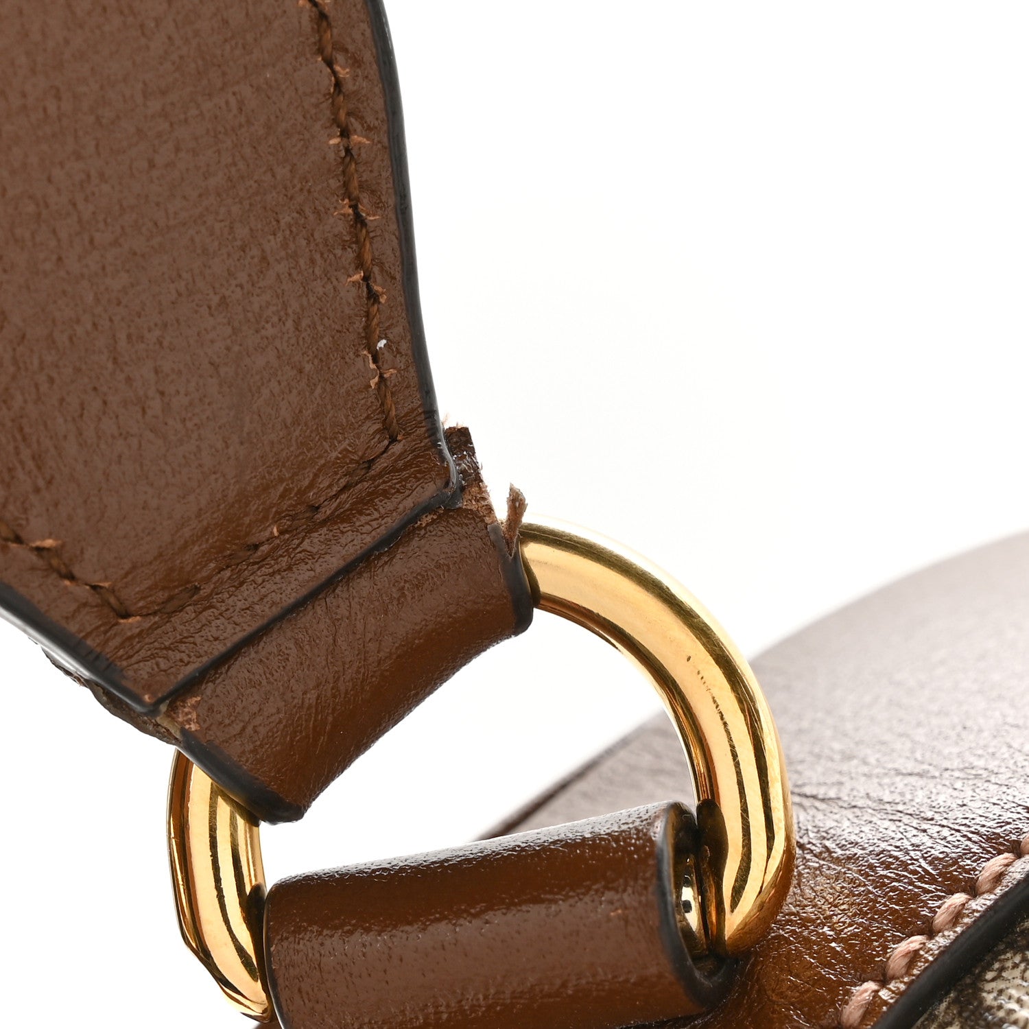 Gucci GG Supreme Monogram Azalea Calfskin Retro Interlocking G Buckle Backpack Beige Ebony Brown Sugar 11 of 11
