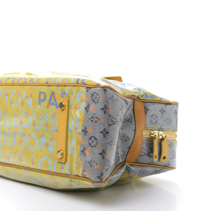 Louis Vuitton Monogram Pulp Defile Weekender GM Yellow 6 of 14